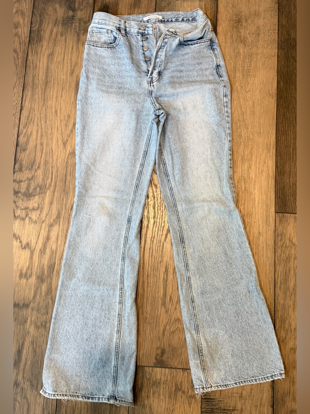 Pacsun High Rise Bootcut Light Wash Women's Jeans sz 26 button fly